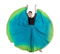 DASJKDI Falda Larga Y Fluida Con Gradiente For Danza Del Vientre For Mujer, De Sol 720 Grados, Disfraz Clásica For Espectáculos(Color 3,85cm)