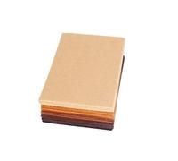 DASJKDI Fieltro marrón, Tela de poliéster 1 MM Espesor for Manualidades Costura for, álbum Recortes, Hojas no Tejidas, 40 unids/Lote 10CMX15CM para Costura y Manualidades de Bricolaje(Color6)