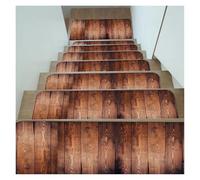 DASJKDI Juego de 5 alfombras Antideslizantes for escaleras, Lavables, Suaves, for Interior, con Cinta Adhesiva y Base de Goma for decoración del hogar. para escaleras Interiores