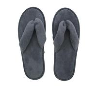 DASJKDI Pantuflas de coral polar color liso for mujer, suaves, no desechables, for el hogar, for invitados boda o fiestas(Grey)