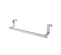 DASJKDI Toallero de Acero Inoxidable for Colgar sobre la Puerta, Soporte for Barra, baño, Cocina, Armario, Colgador Estante Trapo Blanco y Negro, 5 uds para la Cocina(Silvery)