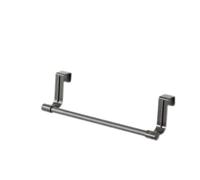 DASJKDI Toallero sobre Puerta, Barra de Acero Inoxidable, Organizador Almacenamiento, baño, Cocina, Armario Colgante para la Cocina(Grey-23cm,3pcs)