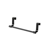 DASJKDI Toallero sobre Puerta, Barra de Acero Inoxidable, Organizador Almacenamiento, baño, Cocina, Armario Colgante para la Cocina(Black-23cm,5pcs)