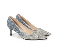 DASJKDI Zapatos de novia primavera con tacón alto puntiagudo for mujer, fino, cambio gradual, zapatos cristal, dama honor for boda para Fiestas, Bodas(Blue (8CM),35)
