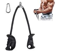 DASKING Cuerda ergonómica para tríceps, Cuerda para tríceps LAT Pulldown Cable Machine Attachments, empuñadura de Goma Antideslizante para Ejercicios tríceps, Entrenamiento Muscular Home Gym Fitness