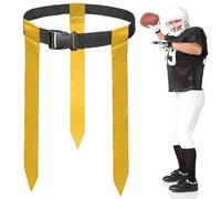 DASKING Tag - Cinturones de rugby con 3 banderas - 130 cm ajustable con velcro para niños, jóvenes y adultos - Accesorios de fútbol duraderos para entrenamiento, escuelas y juegos familiares