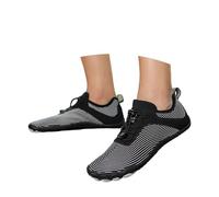 Dasongff Barefoot Chaussures Minimaliste Chaussures Pies Descalzos Femme Homme Antideslizantes Chaussures de Trail Chaussure Senderismo pour Running Gym Training Fitness Plage, gris claro, 45 EU