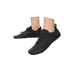 Dasongff Barefoot Chaussures Minimaliste Chaussures Pies Descalzos Femme Homme Antideslizantes Chaussures de Trail Chaussure Senderismo pour Running Gym Training Fitness Plage, Negro , 36 EU