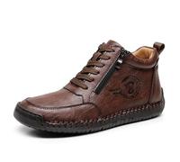 Dasongff Botas Chukka Hombre Bota Clásica y Duradera con Forro Transpirable Botín Cómodo para Trabajo Traje para Exterior, Conducción, Caminata, Senderismo, Trabajo Barato, B Café, 47 EU