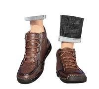 Dasongff Botas Chukka Hombre Bota Clásica y Duradera con Forro Transpirable Botín Cómodo para Trabajo Traje para Exterior, Conducción, Senderismo Trabajo 2025, marrón, 38 EU