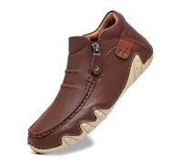 Dasongff Botas Chukka Hombre Bota Clásica y Duradera con Forro Transpirable Botín Cómodo para Trabajo Traje para Exterior, Conducción, Caminata, Senderismo, Trabajo Barato, C Café, 43 EU