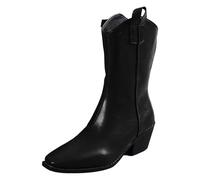 Dasongff - Botas de lluvia para mujer, botas de caballo, con cordones y cremalleras, botas de lluvia en el tobillo para mujer, cómodas y elegantes, botas Chelsea, impermeables con cremallera, para