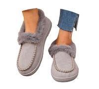 Dasongff Botas De Nieve Mujer Mocasines Zapatillas Botas De Invierno Cálidas Botines Zapatos Al Aire Libre Forrado De Piel Para Mujeres Baratos, gris, 41 EU