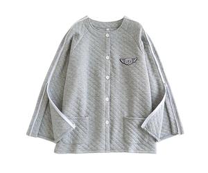 Dasongff Camiseta unisex para recuperación postoperatoria, camisa para acceso torácico y quimioterapia, ropa adaptada para hombres y mujeres, gris, XL