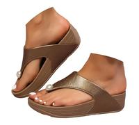 Dasongff Chanclas de cuña Mujer Verano Cómodo Plataforma Flip Flops Punta abierta Sandalias ortopédicas Zapatillas Mujer Antideslizante Zapatos Plataforma Sandalias Deportivas y Al Aire Libre, T