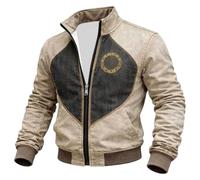 Dasongff - Chaqueta militar de exterior a prueba de viento (valhalla, máscara de lobo odin runes norse brújula vikingos, chaqueta de carga para hombre, cuello alto, chaqueta mediados de temporada de