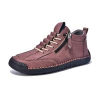 Dasongff Chukka Bota Clásica y Duradera con Forro Transpirable Antideslizante Botín Cómodo para Trabajo Traje para Exterior, Conducción, Senderismo Trabajo, vino., 38 EU