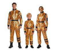 Dasongff - Disfraz de astronauta para mujer, manga larga, para hombre y mujer, espacio de misión, disfraz de astronauta, mono espacial, para cosplay, para Halloween, carnaval y fiestas