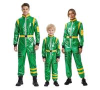 Dasongff - Disfraz de astronauta para mujer, manga larga, para hombre y mujer, espacio de misión, disfraz de astronauta, mono espacial, para cosplay, para Halloween, carnaval y fiestas