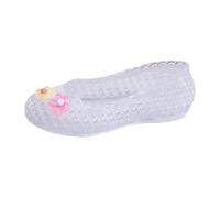 Dasongff Jelly Mesh De Ballet Para Mujer Sandalias Mujer Verano Cómodo Sandalias Huecas De Jalea Transparente Ballet Playa Tacón Bajo Zapatos De Verano Cómodo De Ponerse, A blanco., 36 EU
