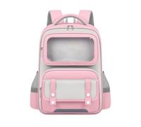 Dasongff - Mochila infantil infantil para niña, transpirable, cómoda de CE1 a 6ª, bolsa de escuela primaria de moda con bandas reflectantes para CP CE CM 6 a 10 años, rosa, PROMEDIO, Vacaciones
