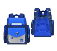 Dasongff - Mochila infantil, ligera, para niñas, niños, primaria, infantil, 4 - 6 años, impermeable, para niña, para A4, respaldo preescolar, viaje con correa para el pecho, azul, PROMEDIO, Vacaciones