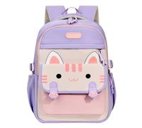 Dasongff Mochilas para niño primaria ergonómica, mochila escolar impermeable para niños escolares, mochila escolar ligera, transpirable y cómoda para CP CE CM 6-10 años, morado, PROMEDIO, Vacaciones