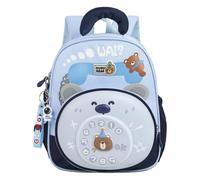 Dasongff - Mochilas para niños, mochila para niña, primaria, 6-8 años, impermeable, ligera, con correa para el pecho, para CP-CE2, viaje, azul claro, PROMEDIO, Vacaciones