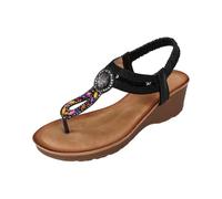Dasongff Mujeres Plataforma Chanclas Playa de Verano Moda Gruesa Caminar Femenino Sandalias Vestidas y Exteriores Antideslizante Suelas Caucho, Negro , 39 EU