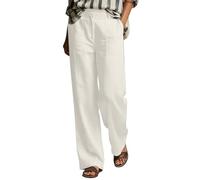 Dasongff Pantalones de Vestir de Talle Alto Casual de Pierna Recta para Mujer Pantalones de Trabajo Fluido Verano Pantalones de Traje Ancho Trabajo Vestidor de Trabajo de Pantalones Rectos, beige, M