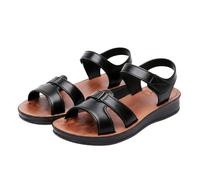 Dasongff Sandalias Deportivas Mujer Sandalia Ortopédicas Cómodo Punta Abierta Verano con Soporte del Arco Zapatos de Senderismo Sandalias Cuñas Para Uso Diario Vacaciones Verano, B Negro, 41 EU