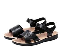 Dasongff Sandalias Deportivas Mujer Sandalia Ortopédicas Cómodo Punta Abierta Verano con Soporte del Arco Zapatos de Senderismo Sandalias Cuñas Para Uso Diario Vacaciones Verano, F Negro, 38 EU