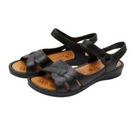 Dasongff Sandalias Deportivas Mujer Sandalia Ortopédicas Cómodo Punta Abierta Verano con Soporte del Arco Zapatos de Senderismo Sandalias Cuñas Para Uso Diario Vacaciones Verano, C Negro, 41 EU