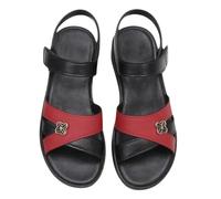 Dasongff Sandalias Deportivas Mujer Sandalia Ortopédicas Cómodo Punta Abierta Verano con Soporte del Arco Zapatos de Senderismo Sandalias Cuñas Para Uso Diario Vacaciones Verano, P Rojo, 39 EU