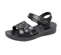 Dasongff Sandalias Deportivas Mujer Sandalia Ortopédicas Cómodo Punta Abierta Verano con Soporte del Arco Zapatos de Senderismo Sandalias Cuñas Para Uso Diario Vacaciones Verano, E negro., 40 EU