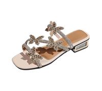 Dasongff Sandalias Mujer Cómodas con Tacón Bloque Zapatos Mujer Ligeras y Versátiles para el Uso Diario 2026, A oro., 37 EU