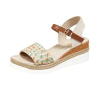 Dasongff Sandalias Mujer Verano Alpargata Cuñas Plataforma Planas Zapatos Alpargatas Cuñas Mujer Confort Bride Tobillo Vintage Vacaciones Tacón Sandals, A caqui, 36 EU
