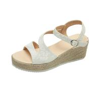 Dasongff Sandalias Mujer Verano Cómodo Chanclas Mujer Cuero Zapatos Ortopédicos Confort Chic Verano Transpirable Sandalia Chica Senderismo Cuñas Elegante Vacaciones