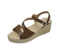 Dasongff Sandalias Mujer Verano Cómodo Chanclas Mujer Cuero Zapatos Ortopédicos Confort Chic Verano Transpirable Sandalia Chica Senderismo Cuñas Elegante Vacaciones