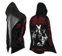 Dasongff - Sudadera con capucha para hombre, talla valhalla, máscara de lobo Odin Runes Norse Brújula Vikingos, chaqueta de chándal de longitud media, chaqueta de punto para el diario y el deporte