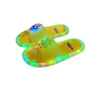 Dasongff - Zapatillas de baño para hombre y mujer, unisex, para adultos, luminosas, con sensor de movimiento, LED, zapatillas de verano, chanclas para piscina y playa, antideslizante, planas