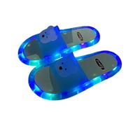 Dasongff - Zapatillas de baño para hombre y mujer, unisex, para adultos, luminosas, con sensor de movimiento, LED, zapatillas de verano, chanclas para piscina y playa, antideslizante, planas