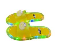 Dasongff - Zapatillas de baño para hombre y mujer, unisex, para adultos, luminosas, con sensor de movimiento, LED, zapatillas de verano, chanclas para piscina y playa, antideslizante, planas