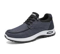 Dasongff - Zapatillas de deporte para hombre, transpirables, ligeras y cómodas, para caminar, para senderismo, senderos y senderos en aventuras al aire libre, A azul marino., 43 EU