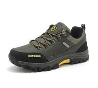 Dasongff - Zapatillas de senderismo para hombre, cálidas y antideslizantes, para caminar al aire libre, verde militar, 41 EU