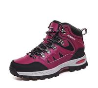 Dasongff - Zapatillas de senderismo para hombre, impermeables, botas de trekking al aire libre, botas de escalada antideslizantes, zapatos de caminar, B rosa., 41 EU