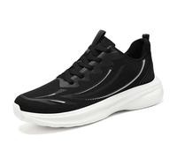 Dasongff - Zapatillas deportivas para hombre, transpirables, ligeras y cómodas, para caminar, correr, fitness o al aire libre, gimnasio, atleta, correr, Negro , 43 EU