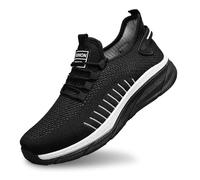 Dasongff - Zapatillas deportivas para hombre, zapatillas ortopédicas para hombre, transpirables, ligeras y cómodas, para caminar, para practicar senderismo y senderos, aventuras al aire libre, B Negro