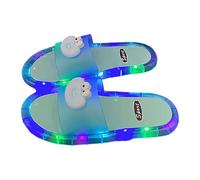 Dasongff Zapatillas Hombre Mujer Unisex Adulto Luminosas Zapatillas Verano Diapositivas LED Detector de Movimiento Chanclas Claquette Dinosaurio Zapatos para Piscina y Playa Antideslizante Planas