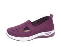 Dasongff Zapato Ortopédico Mujer Barato Zapatillas Sin Cordones Para Mujer Zapatos De Caminar De Plataforma Ligeros Y Cómodos Amortiguación Aumentada Y Alivio De Pies 2026, morado oscuro, 43 EU